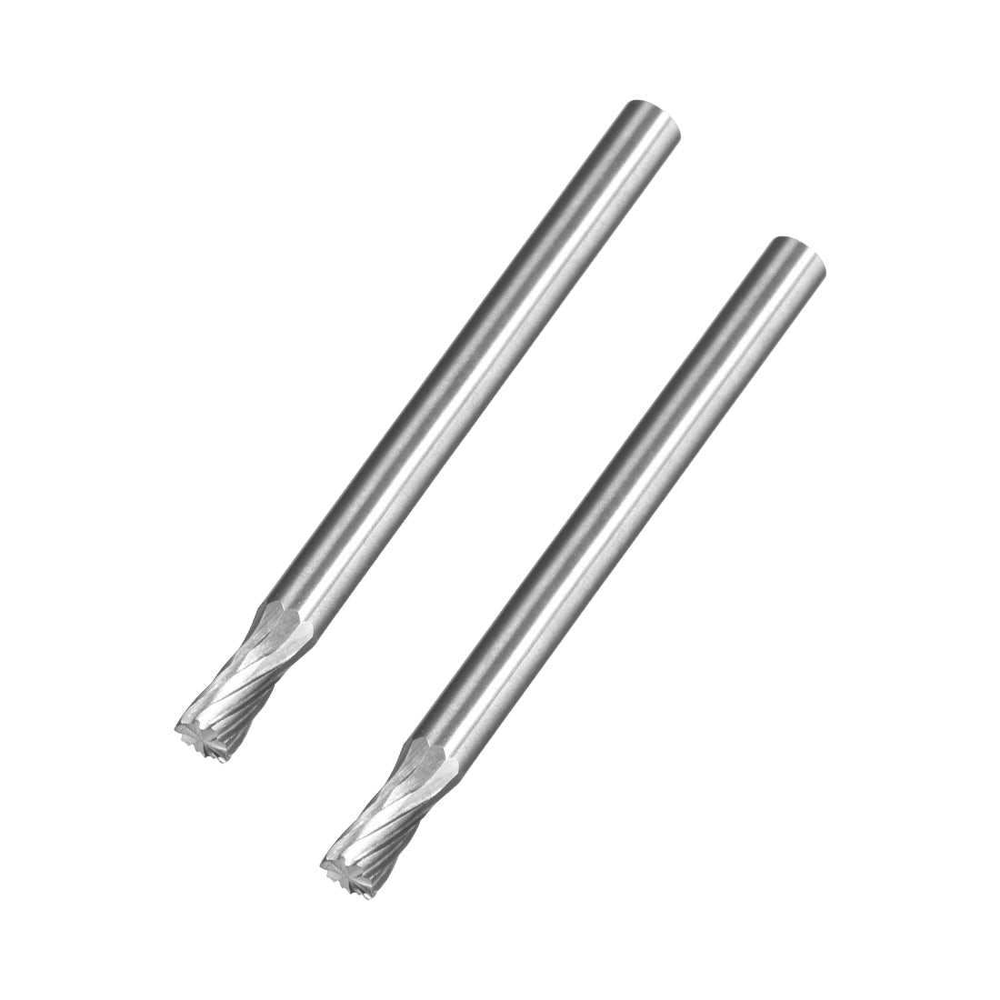 Harfington Single Cut Rotary Burrs File Cylinder Shape with 1/8" Shank and 1/8" Head 2pcs
