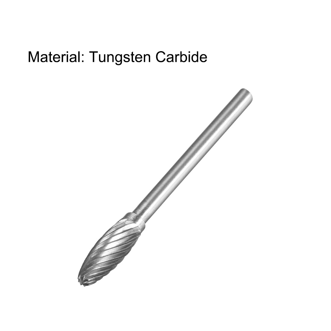 Harfington Single Cut Rotary Burrs File Oval Shape F Type 1/8" Shank 1/4" Head Size 2pcs