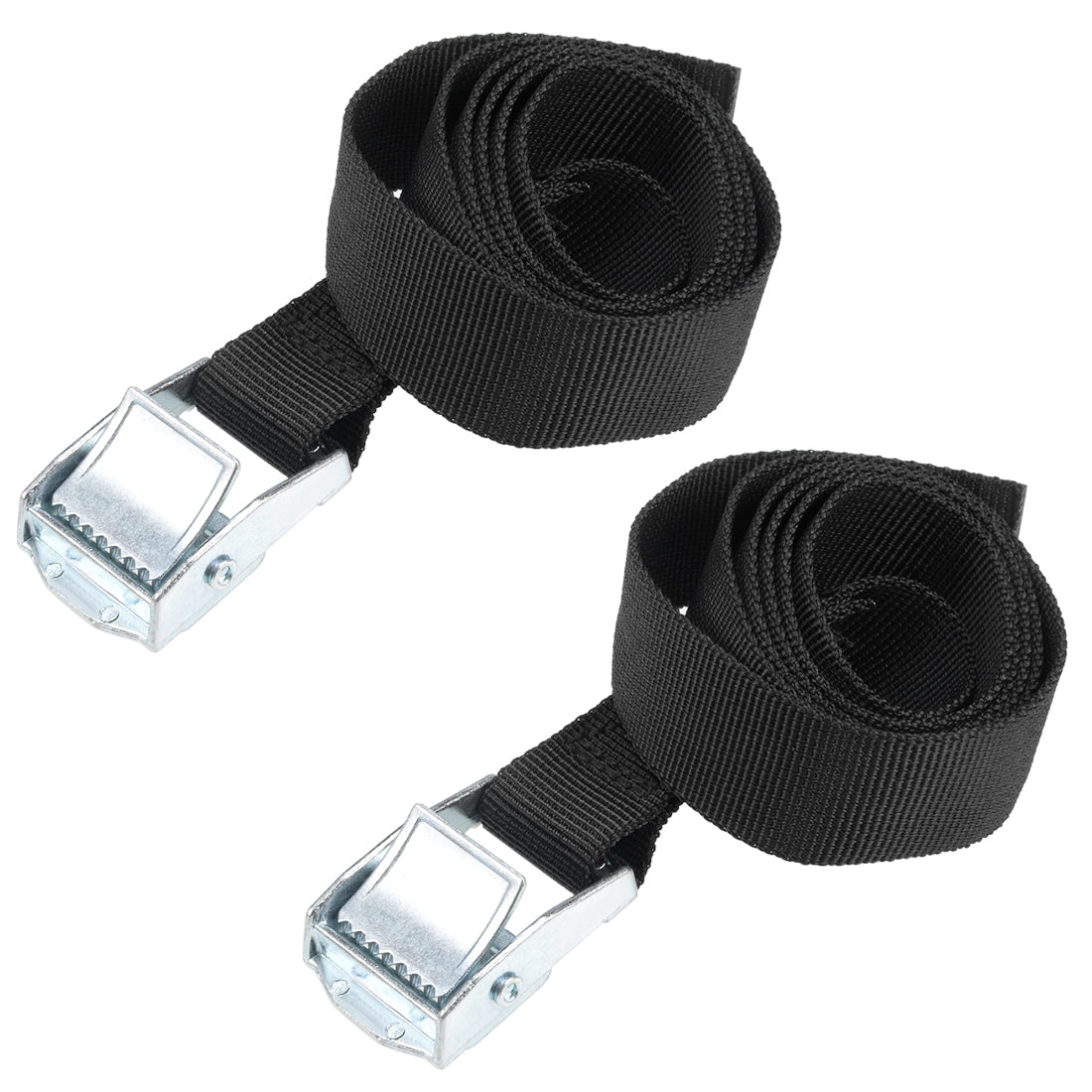 Harfington Cam Buckle Tie Down Lashing Strap Mx mm  Kg Load Cap for Moving Cargo, Pack of 2