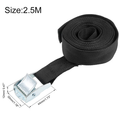 Harfington Cam Buckle Tie Down Lashing Strap Mxmm Kg Load Cap for Moving Cargo, Pack of 1