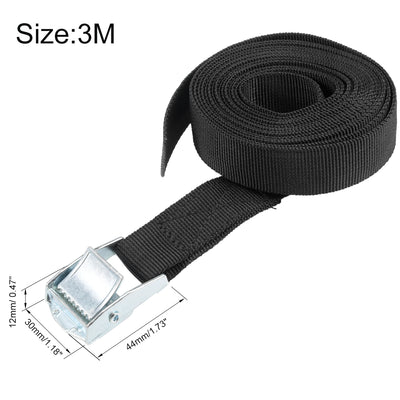 Harfington Cam Buckle Tie Down Mxmm for Moving Cargo, Pack of 1