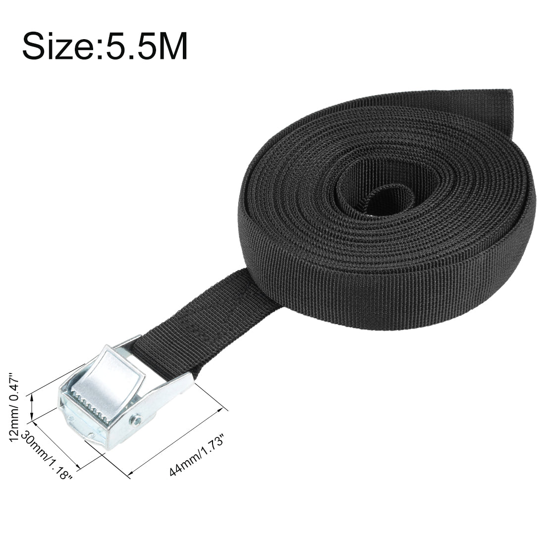 Harfington Cam Buckle Tie Down Lashing Strap Mxmm Kg Load Cap for Moving Cargo, Pack of 1