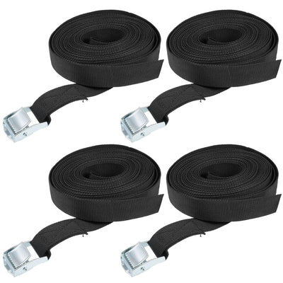 Harfington Lashing Strap M x mm Cargo Tie Down Straps Buckle Working Load up to kg 4pcs