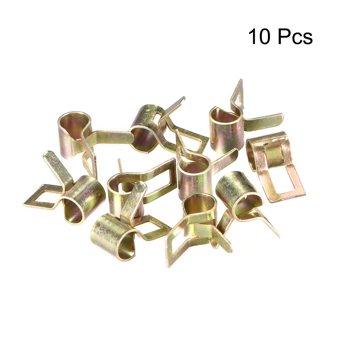 Harfington 6mm 1/4inch Silicone Vacuum Hose Pipe Clamp Low Pressure Air Clip Clamp 10pcs