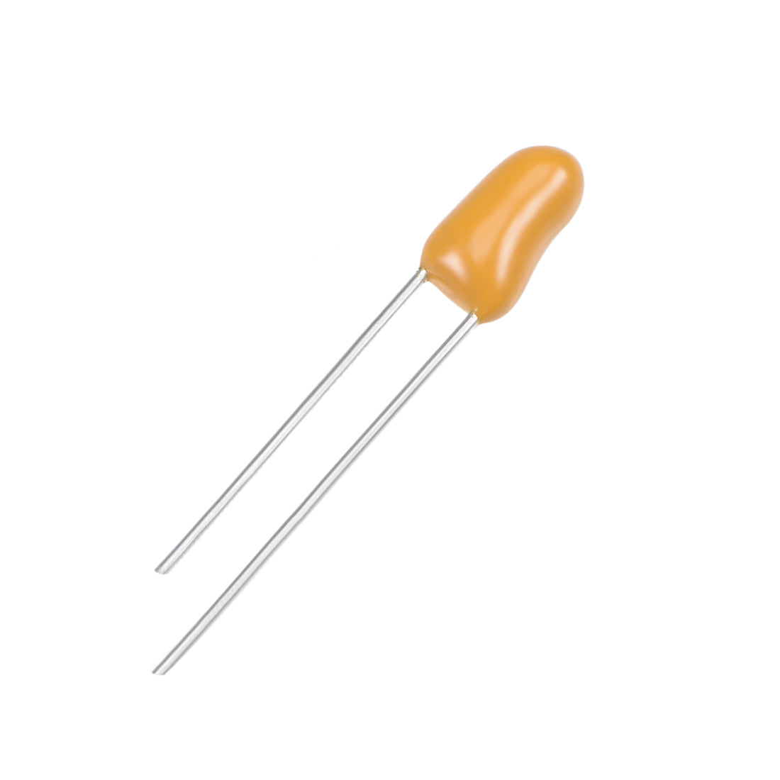 Harfington 0.1uF Tantalum Capacitor, 35V 2 Pin Yellow Radial Dipped Tantalum Bead Capacitors 50pcs