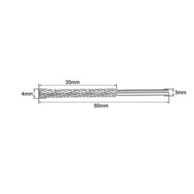 Harfington HSS Rotary Files Single Cut Ball Shape 2pcs