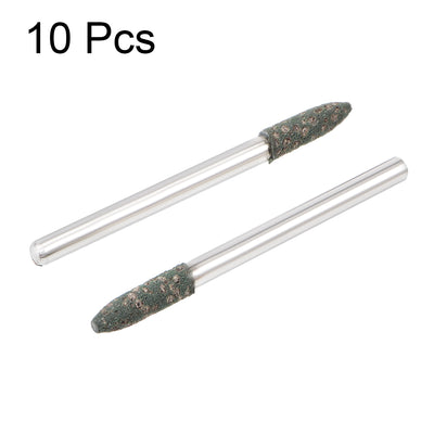 Harfington 3.5mm Rubber Mounted Points Tapered Polishing Buffing Wheels with 1/8-inch Shank for Rotary Tools 10 Pcs