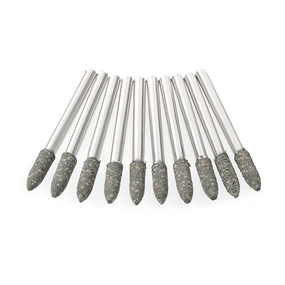 Harfington 3.5mm Rubber Mounted Points Tapered Polishing Buffing Wheels with 1/8-inch Shank for Rotary Tools 10 Pcs