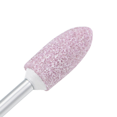 Harfington 8mm Abrasive Stone Points Tapered Corundum Grinding Head Polishing Wheel Bit 1/8 Inch Shank 100 Pcs