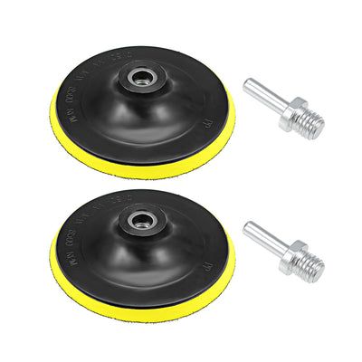 Harfington 6-inch Hook and Loop Backing Pad, Orbital Sander Polisher Polishing Sanding Pad M14 Drill Adapter 2pcs