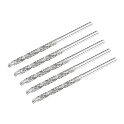 Harfington 2.5mm HSS Diamond Coated Metric Twist Drill Bits