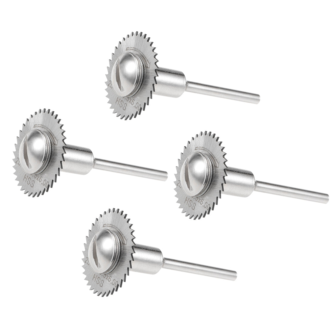 Harfington 1-Inch Mini Cutting Wheels High Speed Steel with 1/8-inch Mandrel 4 Set