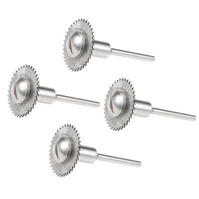 Harfington 1-Inch Mini Cutting Wheels High Speed Steel with 1/8-inch Mandrel 4 Set