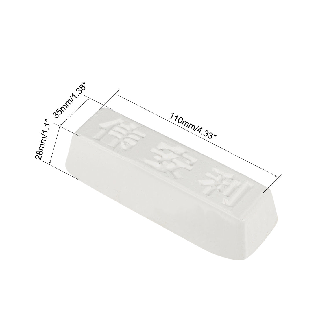 Harfington Polishing Compound Kits White Buffing Sharpening for Metal 110x35x28mm 2 Pcs