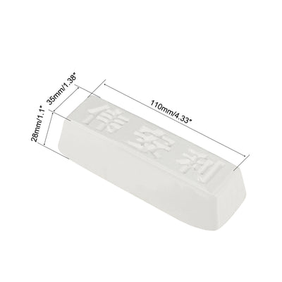 Harfington Polishing Compound Kits White Buffing Sharpening for Metal 110x35x28mm 2 Pcs