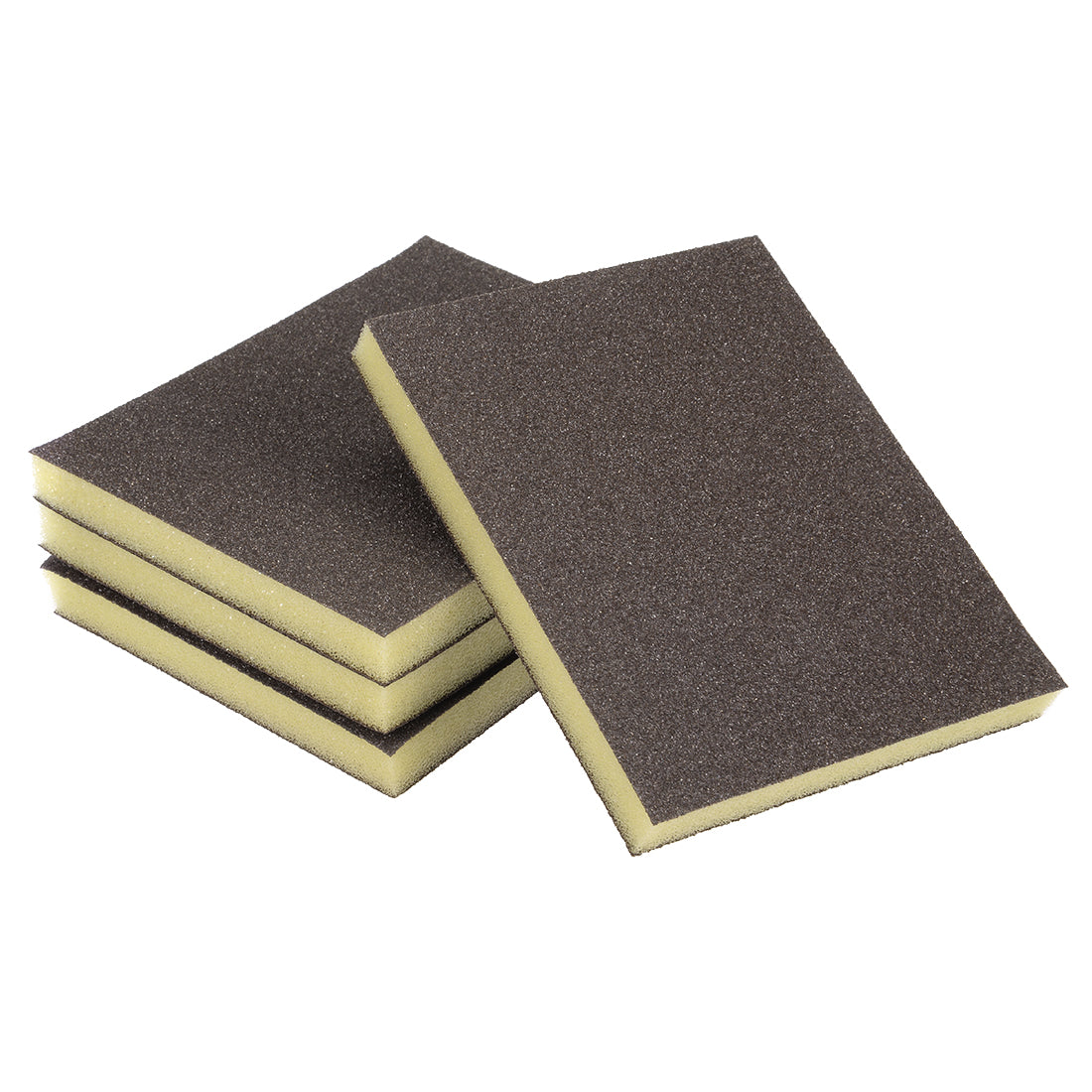 Harfington Sanding Sponge, Coarse Grit 80 Grit Sanding Block Pad, 4.72" x 3.86" x 0.47" Size 4pcs