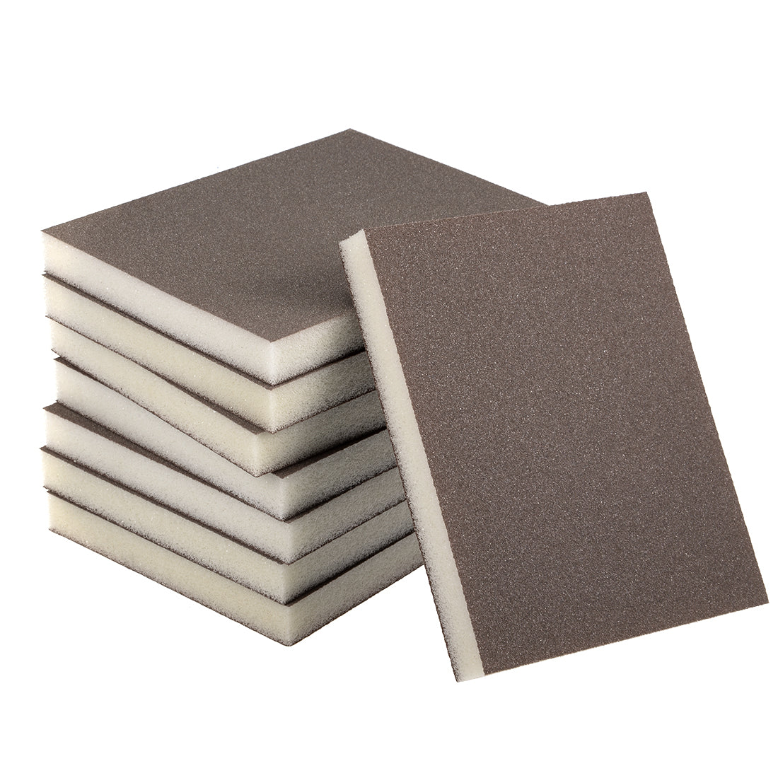 Harfington Sanding Sponge, Medium Grit 120 Grit Sanding Block Pad, 120 x 98 x 12mm Size 8pcs
