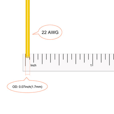 Harfington Silicone Wire 22 AWG Flexible Soft Electric Wire Strands of Tinned Copper Wire