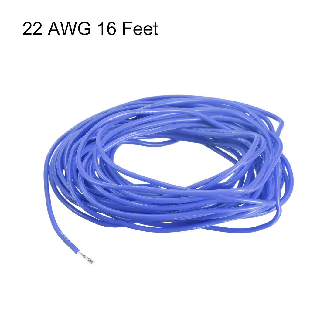 Harfington Silicone Wire 22 AWG Flexible Soft Electric Wire Strands of Tinned Copper Wire