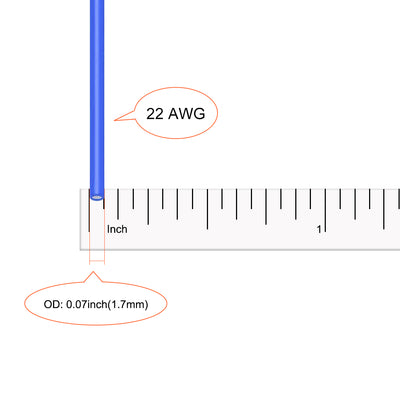 Harfington Silicone Wire 22 AWG Flexible Soft Electric Wire Strands of Tinned Copper Wire