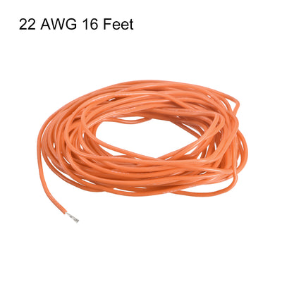 Harfington Silicone Wire 22 AWG Flexible Soft Electric Wire Strands of Tinned Copper Wire