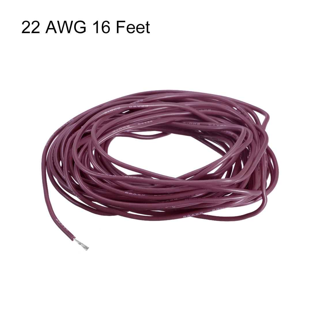 Harfington Silicone Wire 22 AWG Flexible Soft Electric Wire Strands of Tinned Copper Wire