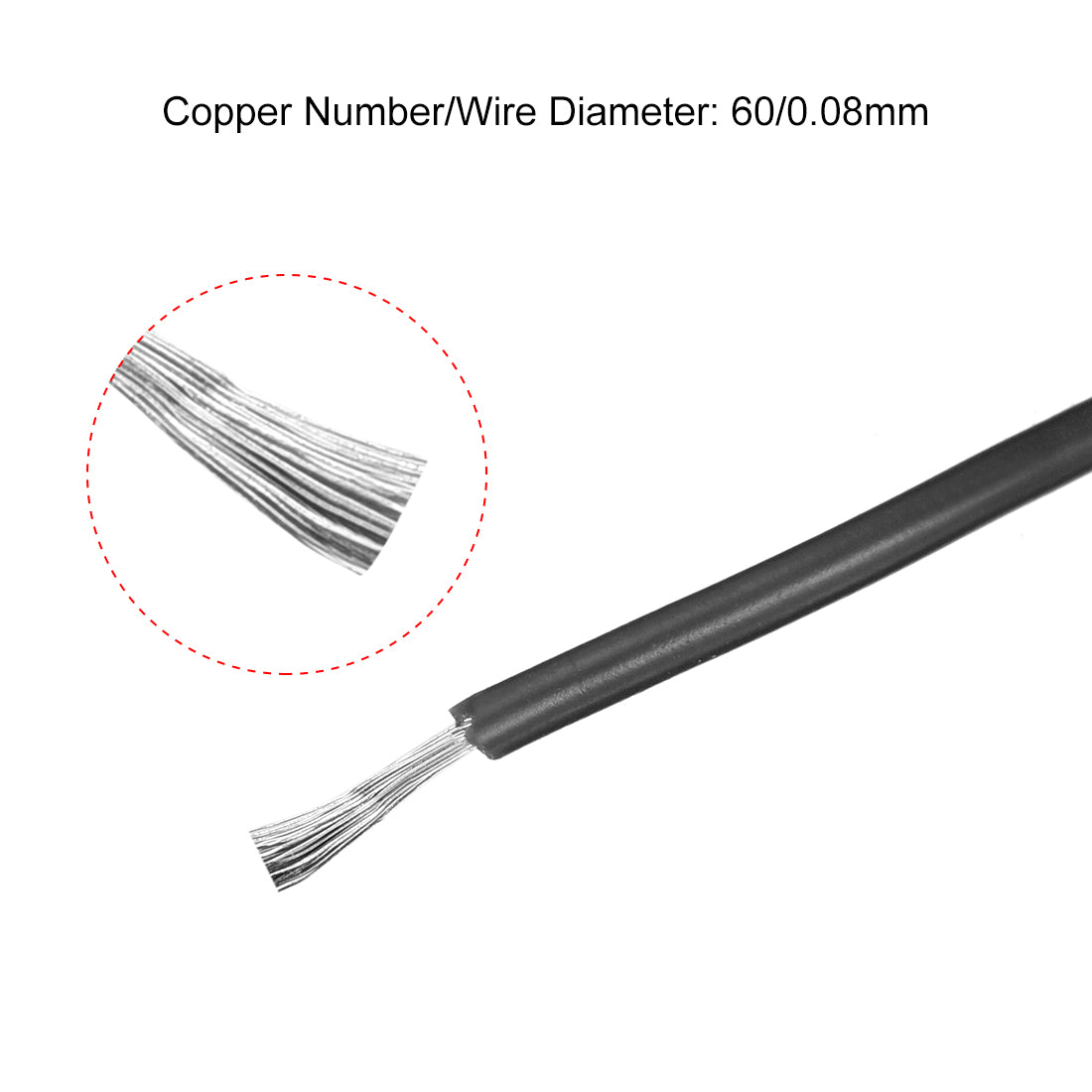 Harfington Silicone Wire 22 AWG Flexible Soft Electric Wire Strands of Tinned Copper Wire