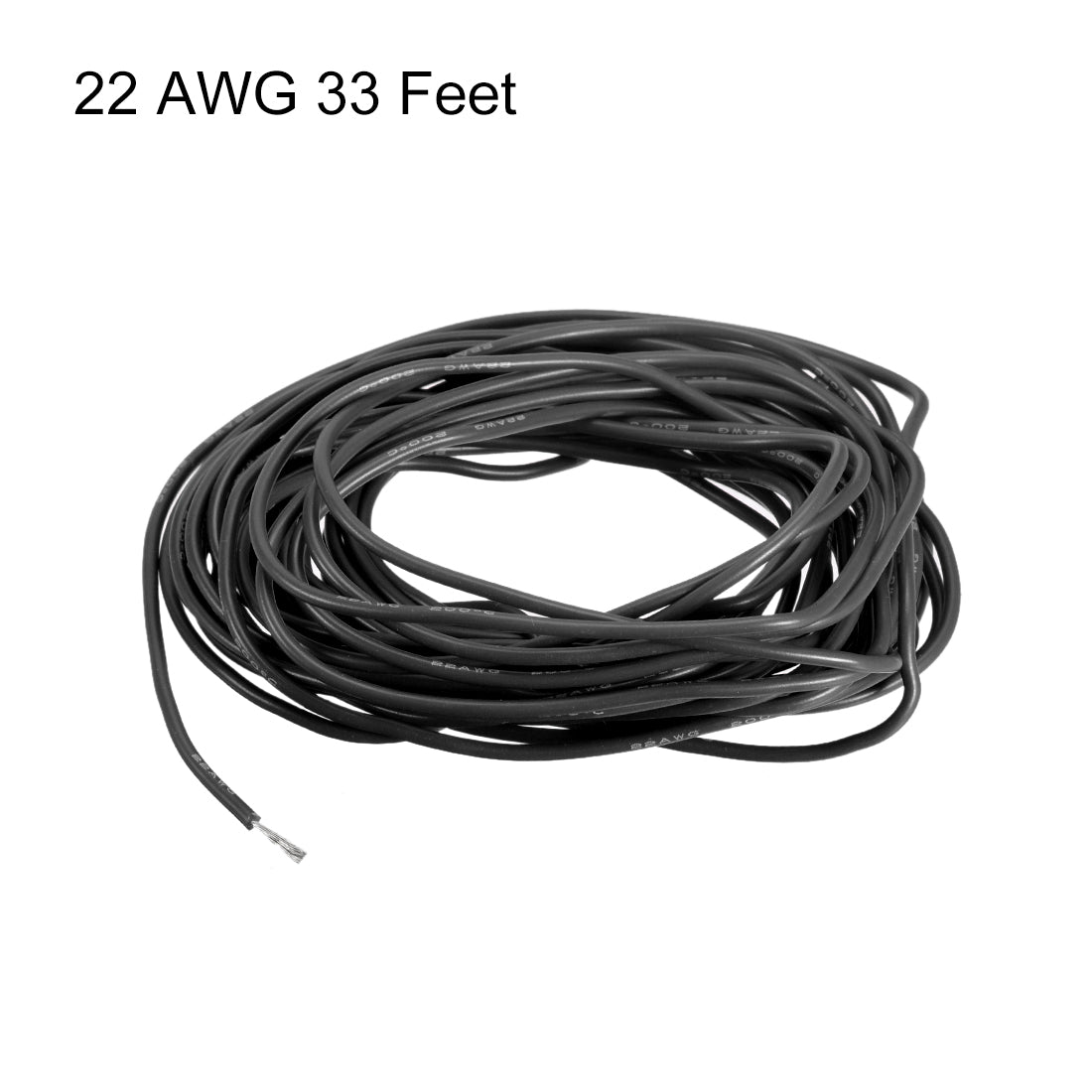 Harfington Silicone Wire 22 AWG Flexible Soft Electric Wire Strands of Tinned Copper Wire