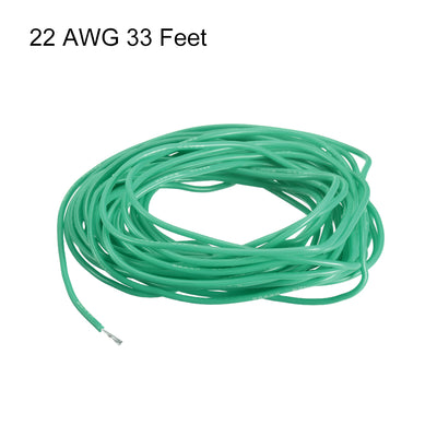 Harfington Silicone Wire 22 AWG Flexible Soft Electric Wire Strands of Tinned Copper Wire