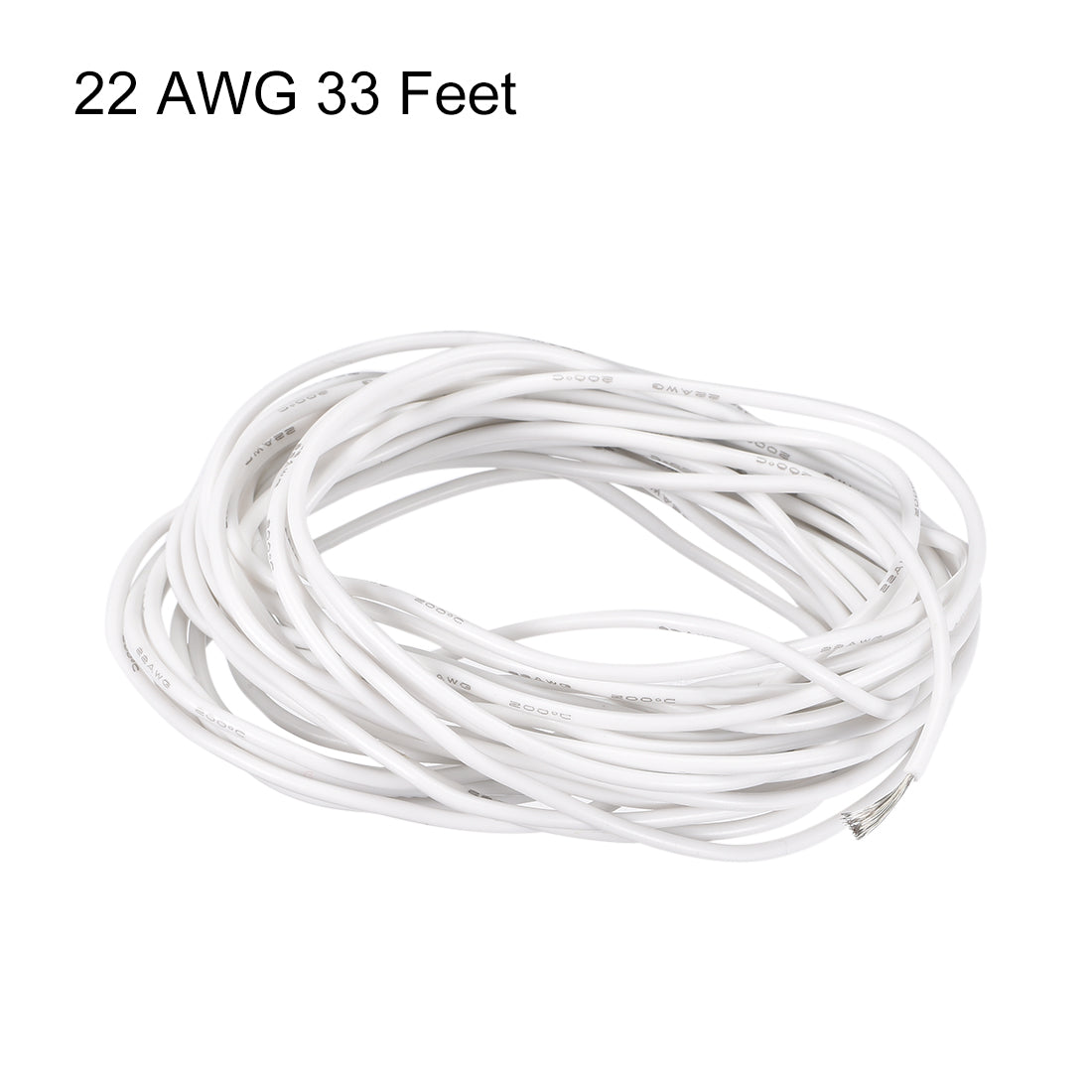 Harfington Silicone Wire 22 AWG Flexible Soft Electric Wire Strands of Tinned Copper Wire