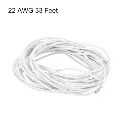 Harfington Silicone Wire 22 AWG Flexible Soft Electric Wire Strands of Tinned Copper Wire