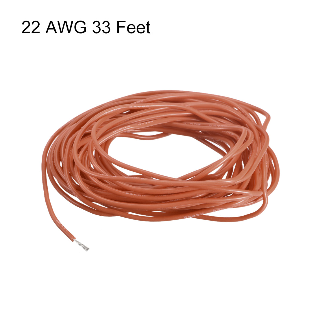 Harfington Silicone Wire 22 AWG Flexible Soft Electric Wire Strands of Tinned Copper Wire