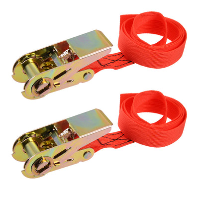 Harfington Ratchet Tie Down Strap for Moving Cargo,  Pack of 2