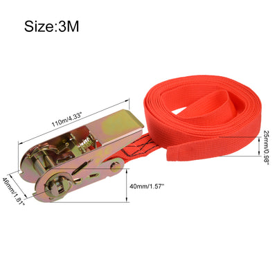 Harfington Ratchet Tie Down Strap for Moving Cargo,  Pack of 2