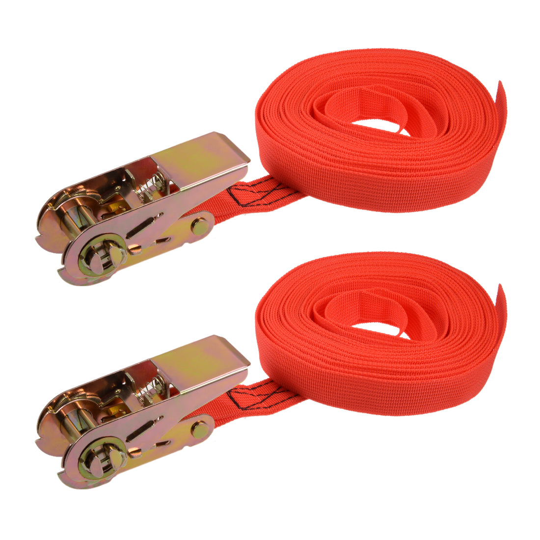 Harfington Ratchet Tie Down Lashing Strap Mxmm  Load Cap for Moving Cargo, Pack of 2