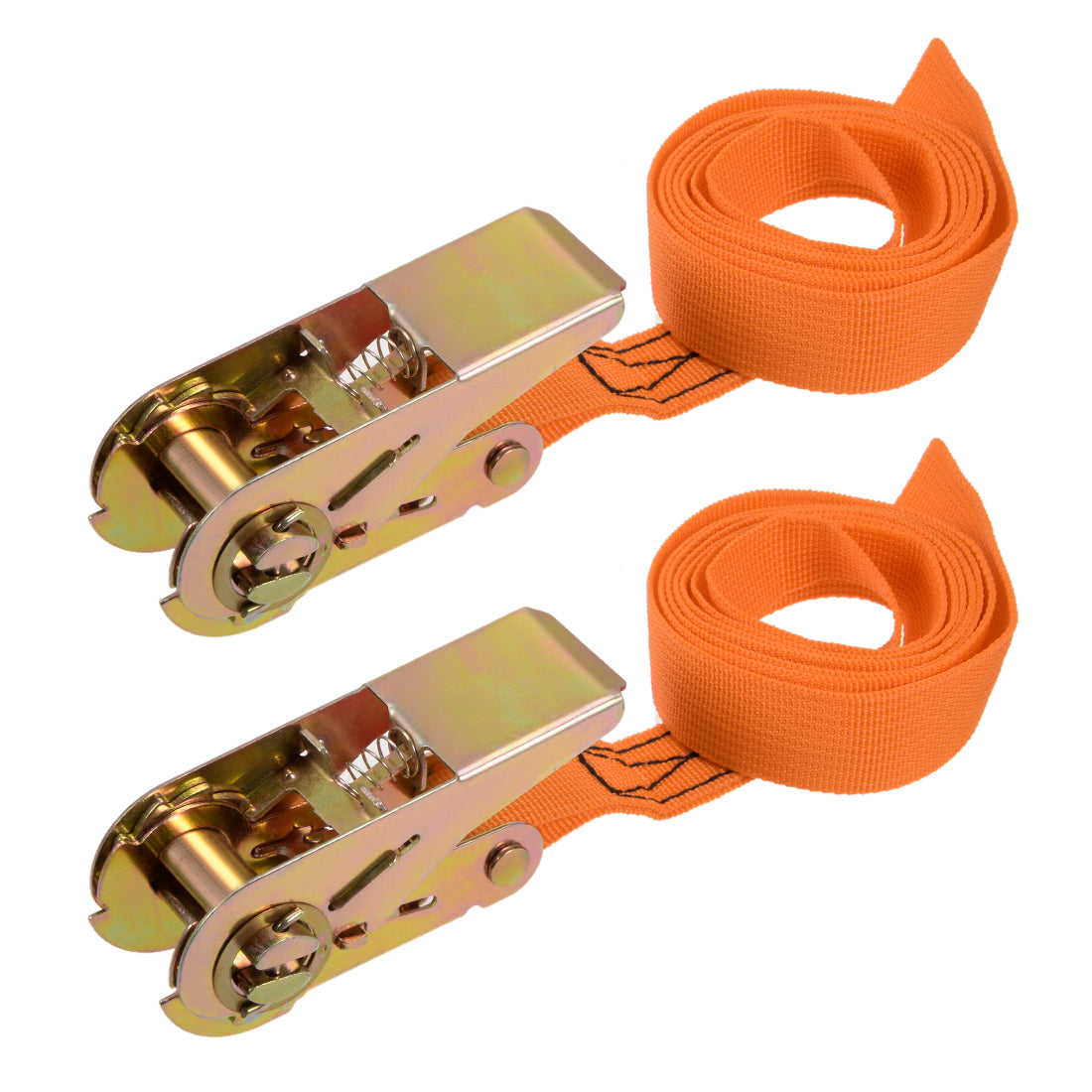 Harfington Ratchet Tie Down Lashing Strap  Meters  Kg Load Cap for Moving Cargo, Pack of 2