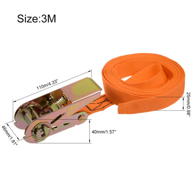 Harfington Ratchet Tie Down Strap for Moving Cargo,  Pack of 2