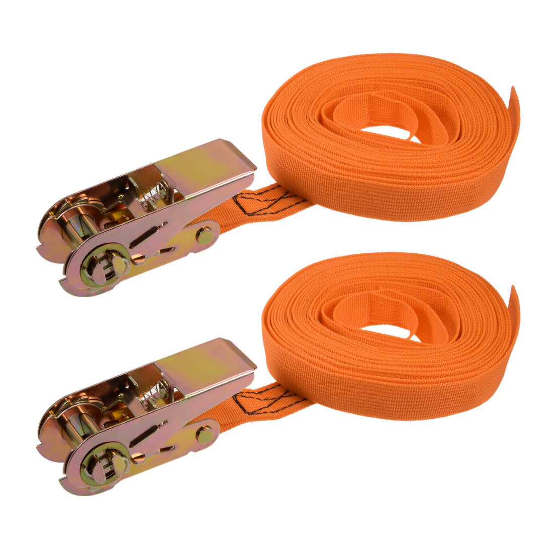 Harfington Ratchet Tie Down Lashing Strap Mxmm  Load Cap for Moving Cargo, Pack of 2