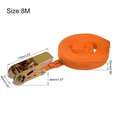 Harfington Ratchet Tie Down Strap for Moving Cargo,  Pack of 2