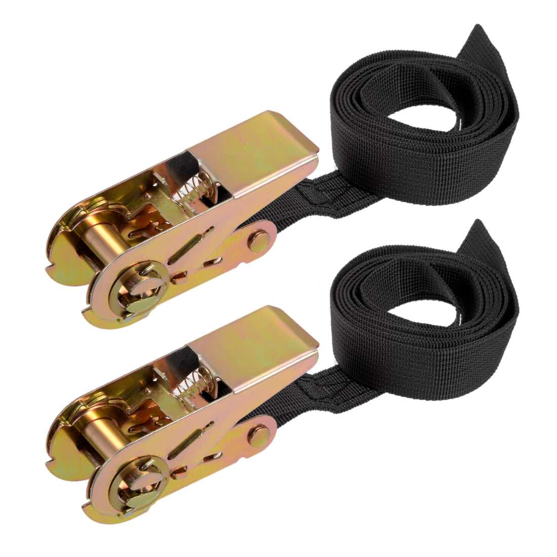 Harfington Ratchet Tie Down Lashing Strap  Meters  Kg Load Cap for Moving Cargo, Pack of 2