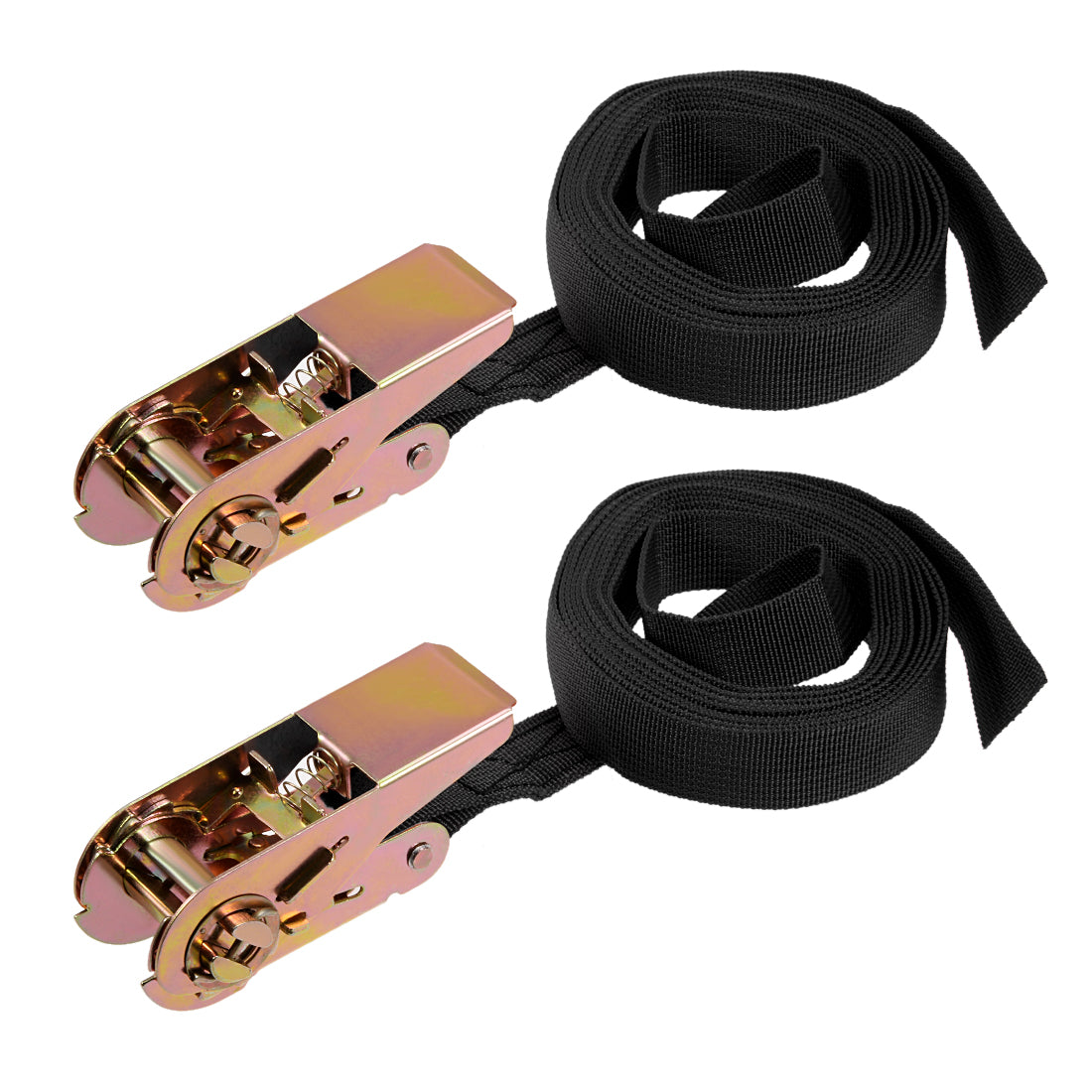 Harfington Ratchet Tie Down Lashing Strap  Meters  Kg Load Cap for Moving Cargo, Pack of 2