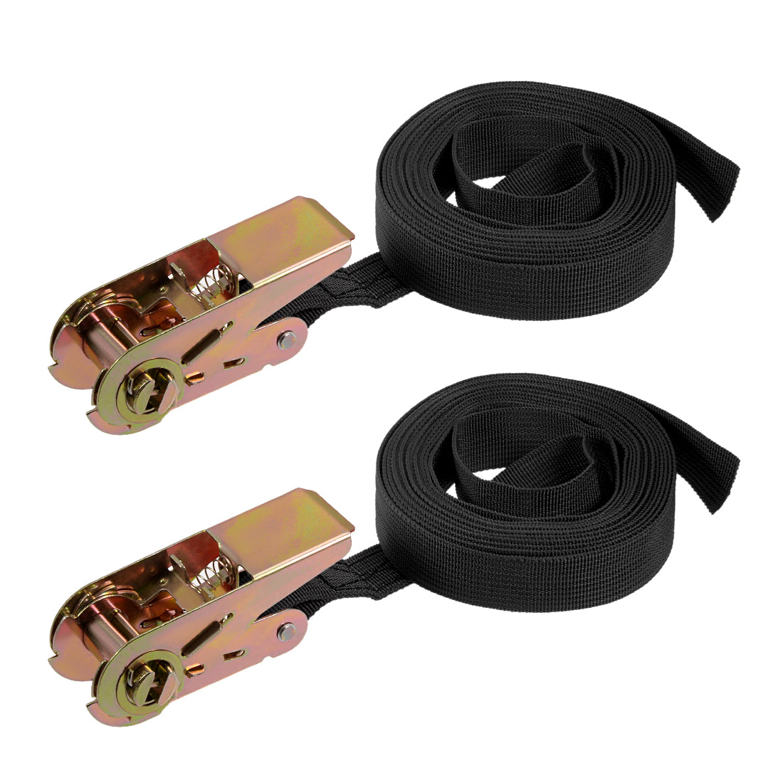 Harfington Ratchet Tie Down Lashing Strap Mxmm  Load Cap for Moving Cargo, Pack of 2