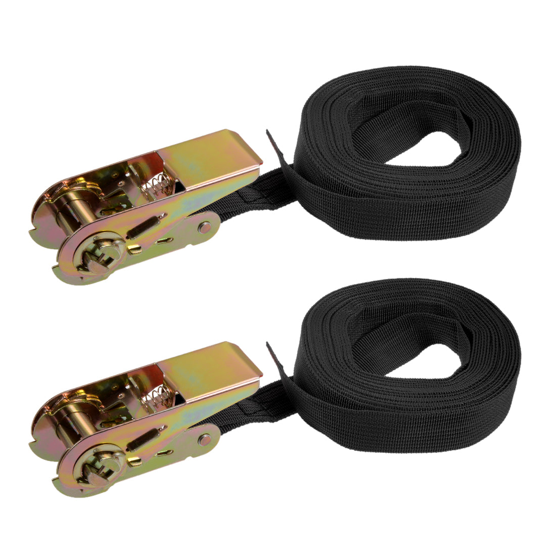 Harfington Ratchet Tie Down Lashing Strap  Meters  Kg Load Cap for Moving Cargo, Pack of 2