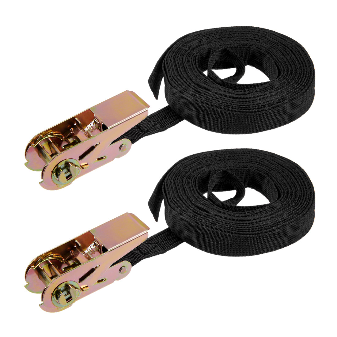 Harfington Ratchet Tie Down Lashing Strap  Meters  Kg Load Cap for Moving Cargo, Pack of 2