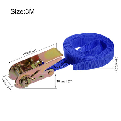 Harfington Ratchet Tie Down Strap for Moving Cargo,  Pack of 2