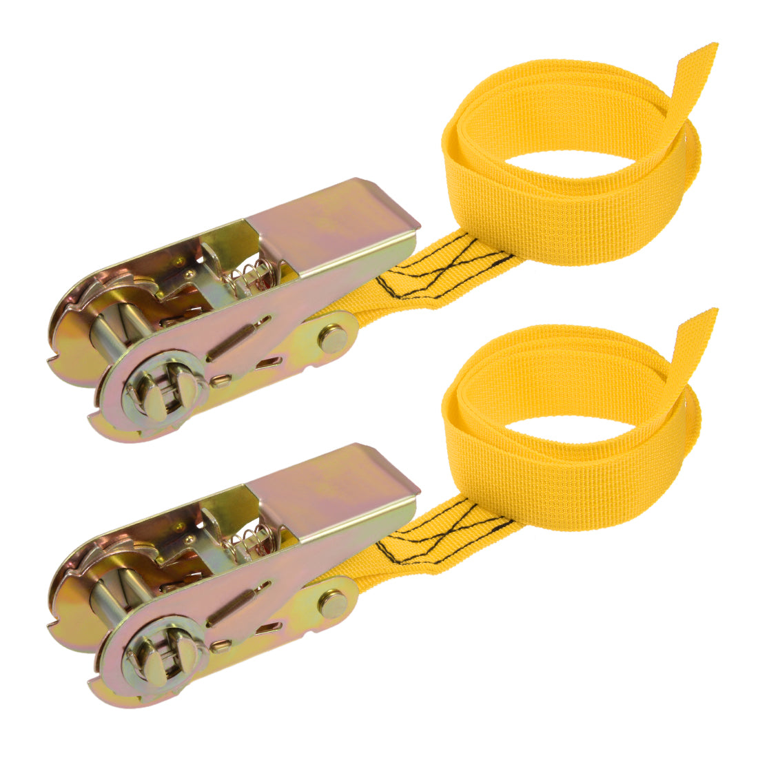 Harfington Ratchet Tie Down Lashing Strap Mxmm  Load Cap for Moving Cargo, Pack of 2