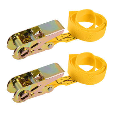 Harfington Ratchet Tie Down Strap for Moving Cargo,  Pack of 2