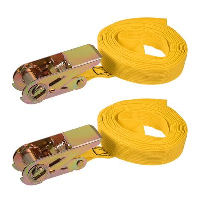 Harfington Ratchet Tie Down Strap for Moving Cargo,  Pack of 2