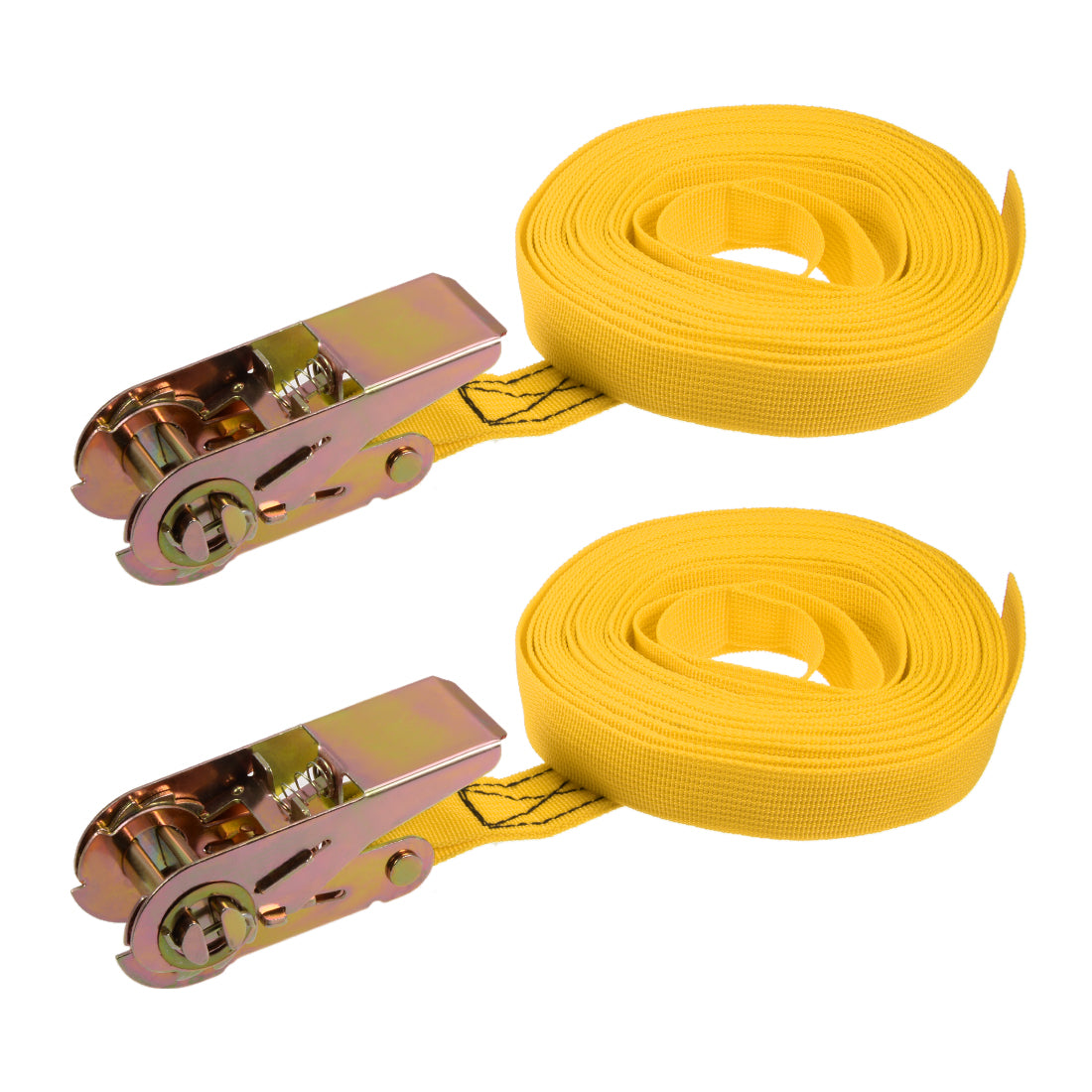 Harfington Ratchet Tie Down Lashing Strap Mxmm  Load Cap for Moving Cargo, Pack of 2
