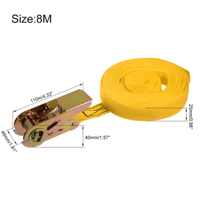 Harfington Ratchet Tie Down Strap for Moving Cargo,  Pack of 2